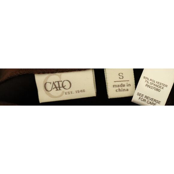 Vintage Y2K Cato Chocolate Brown Microsuede Long Midi Skirt Small Button Front - Picture 7 of 8